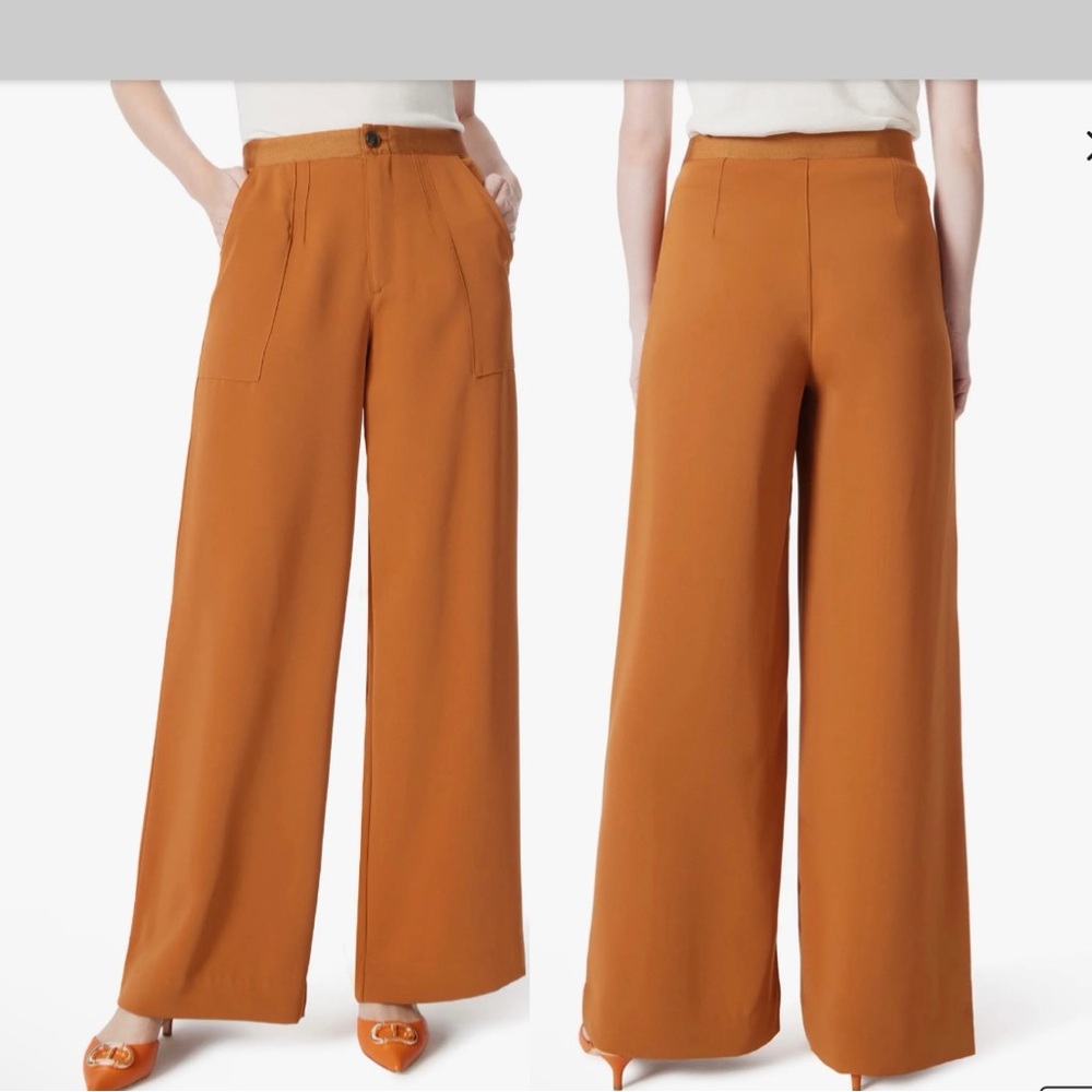 DO by Dee Ocleppo Womens Utility WideLegPants Sugar AlmondJuniper Size 2 NWT A1